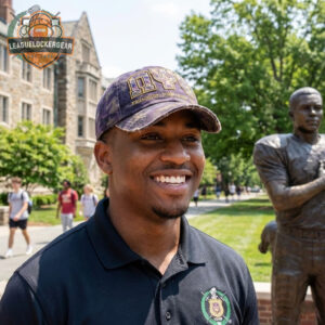 Omega Psi Phi Friendship Scholarship Service Purple Camo Distressed Dad Hat