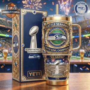 Seattle Seahawks Super Bowl LX Champions YETI Tumbler