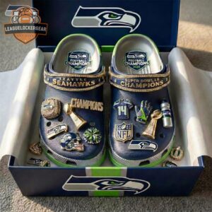 Seattle Seahawks Super Bowl LX Champions 2026 Clogs