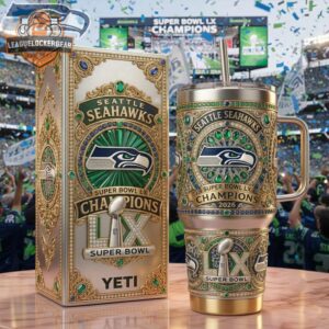 Seattle Seahawks Super Bowl LX Champions 2026 40oz Tumbler