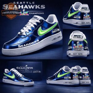 Seattle Seahawks Super Bowl LX Champions Air Force 1 Shoes