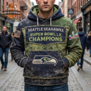 Seattle Seahawks Super Bowl LX Champions Hoodie
