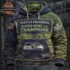 Seattle Seahawks Super Bowl LX Champions Hoodie