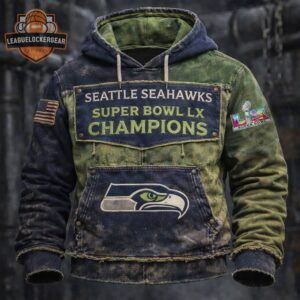 Seattle Seahawks Super Bowl LX Champions Hoodie