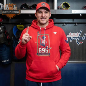 Washington Capitals Alex Ovechkin 895 NHL All-Time Goals Leader Hoodie
