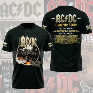 AC/DC PWR/UP TOUR 2026 Rock N Roll Train T-Shirt