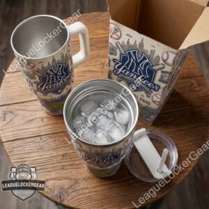 New York Yankees 125th Anniversary 1903-2028 Tumbler with Handle