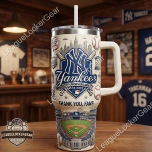 New York Yankees 125th Anniversary 1903-2028 Tumbler with Handle