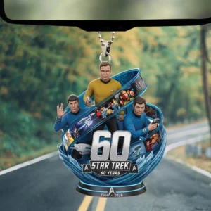 Star Trek 60th Anniversary 1966-2026 Car Hanging Ornament