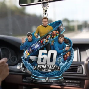 Star Trek 60th Anniversary 1966-2026 Car Hanging Ornament