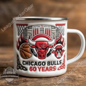 Chicago Bulls 60 Years Anniversary Enamel Mug