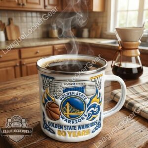 Golden State Warriors 80 Years Anniversary Enamel Mug