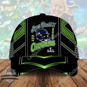 Seahawks Super Bowl LX Champions Cap