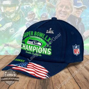 Seattle Seahawks Super Bowl LX Champions Cap