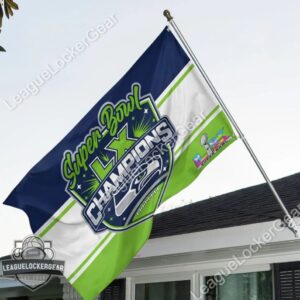 Seattle Seahawks Super Bowl LX Champions Flag