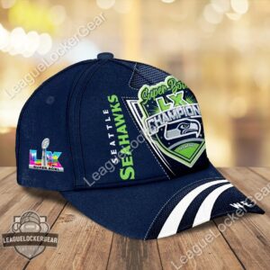 Seattle Seahawks Super Bowl LX Champions We Are 12 Cap