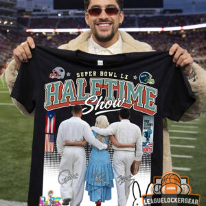 Bad Bunny Taylor Swift Post Malone Super Bowl LX Halftime Show T-Shirt