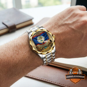 Belize Flag National Symbols Personalized Watch