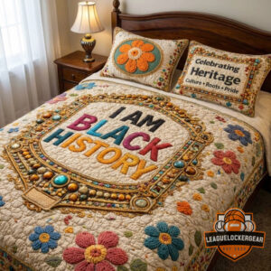 I Am Black History Celebrating Heritage Quilt Bedding Set