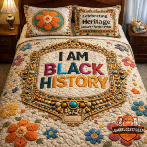 I Am Black History Celebrating Heritage Quilt Bedding Set