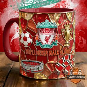 Liverpool FC You'll Never Walk Alone Stained Glass Mug