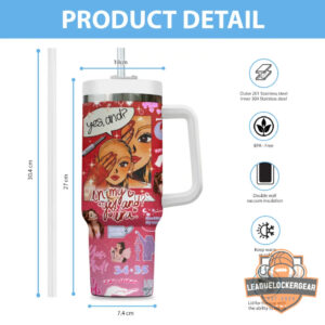 Ariana Grande Eternal Sunshine Yes And Era 40oz Tumbler with Handle