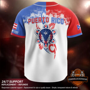 Puerto Rico Coqui Frog Taino Turtle Baseball Jersey