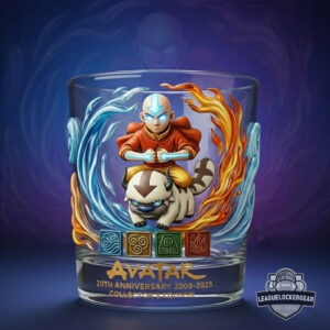 Avatar The Last Airbender 20th Anniversary Whiskey Glass
