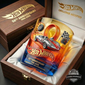 Hot Wheels 58th Anniversary Commemorative Collector Edition Whiskey Glass