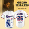Noah Kahan Texas Rangers The Great Divide Tour 2026 Baseball Jersey
