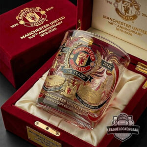 Manchester United 148th Anniversary 1878-2026 Whiskey Glass