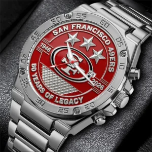 San Francisco 49ers 80th Anniversary Gentleman Stainless Steel Watch