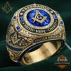 Freemason Master Mason Faith Hope Charity Ring