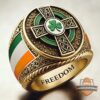 Irish Freedom Celtic Cross Ring