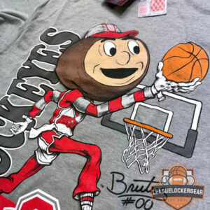 Ohio State Buckeyes Brutus Buckeye Basketball Mascot T-Shirt