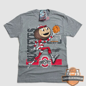 Ohio State Buckeyes Brutus Buckeye Basketball Mascot T-Shirt