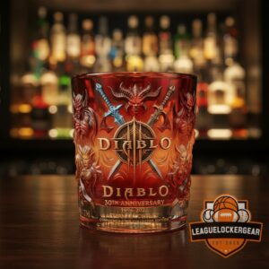 Diablo 30th Anniversary 1996-2026 Eternal Conflict Commemorative Collector Edition Whiskey Glass