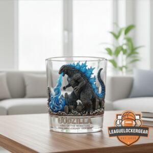 Godzilla 72nd Anniversary King of the Monsters Whiskey Glass