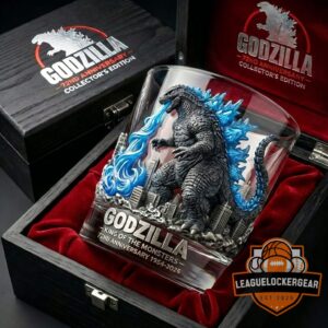Godzilla 72nd Anniversary King of the Monsters Whiskey Glass
