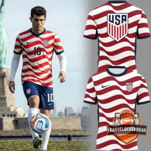USA Soccer Wavy American Flag Concept Jersey
