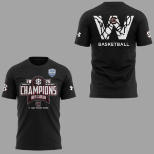 South Carolina Gamecocks 2026 SEC Women's Basketball Champions T-Shirt