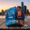 Detroit Lions and Detroit Tigers Detroit Collab Hat