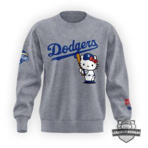 Dodgers Hello Kitty Back To Back World Series Champions Sweatshirt