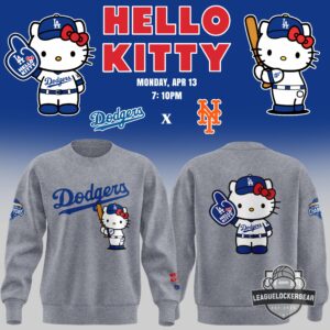 Dodgers Hello Kitty Back To Back World Series Champions Sweatshirt