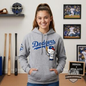 Los Angeles Dodgers Hello Kitty Night Hoodie