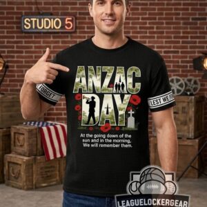 ANZAC Day Lest We Forget Poppies T-Shirt
