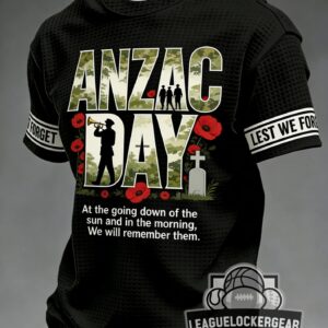 ANZAC Day Lest We Forget Poppies T-Shirt