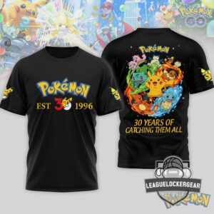 Pokémon 30th Anniversary Catching Them All T-Shirt