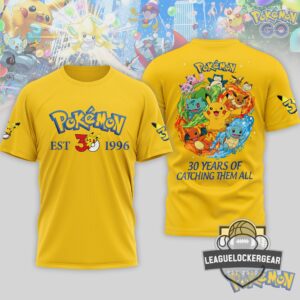 Pokémon 30th Anniversary Catching Them All T-Shirt
