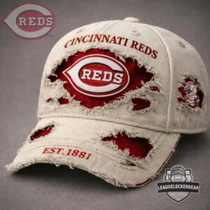 Cincinnati Reds EST 1881 Distressed Baseball Cap